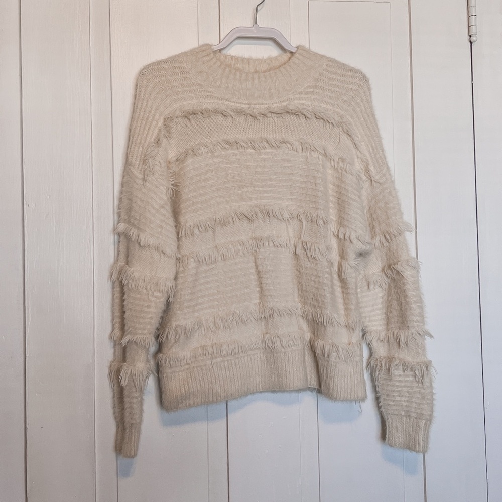 Cream Textured Sweater